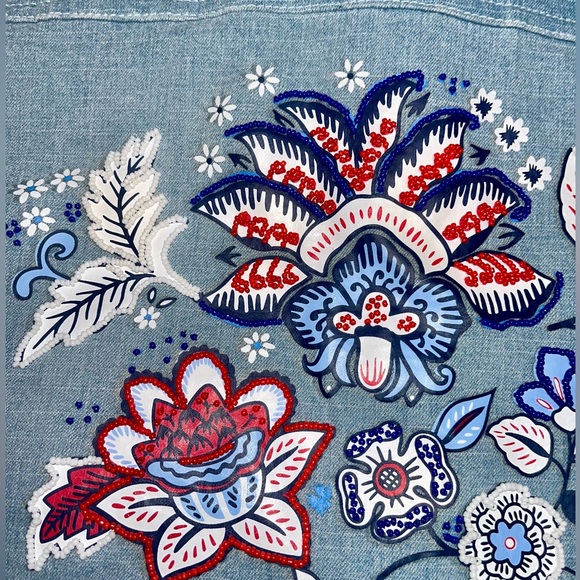 ⭐️ A.M.I. ⭐️ Vintage Denim Decorative Jacket - Picture 7 of 9